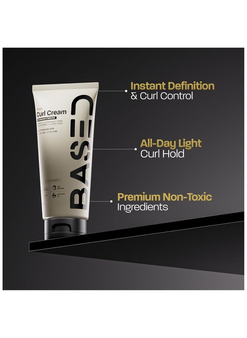 Based Curl Cream, Defines Curls, Controls Frizz, Medium Hold, Hydrates & Nourishes with Agave, Silk Protein & Castor Oil, No Harmful Chemicals or Artificial Fragrance (6.8 Oz Pack of 1) - Image 3